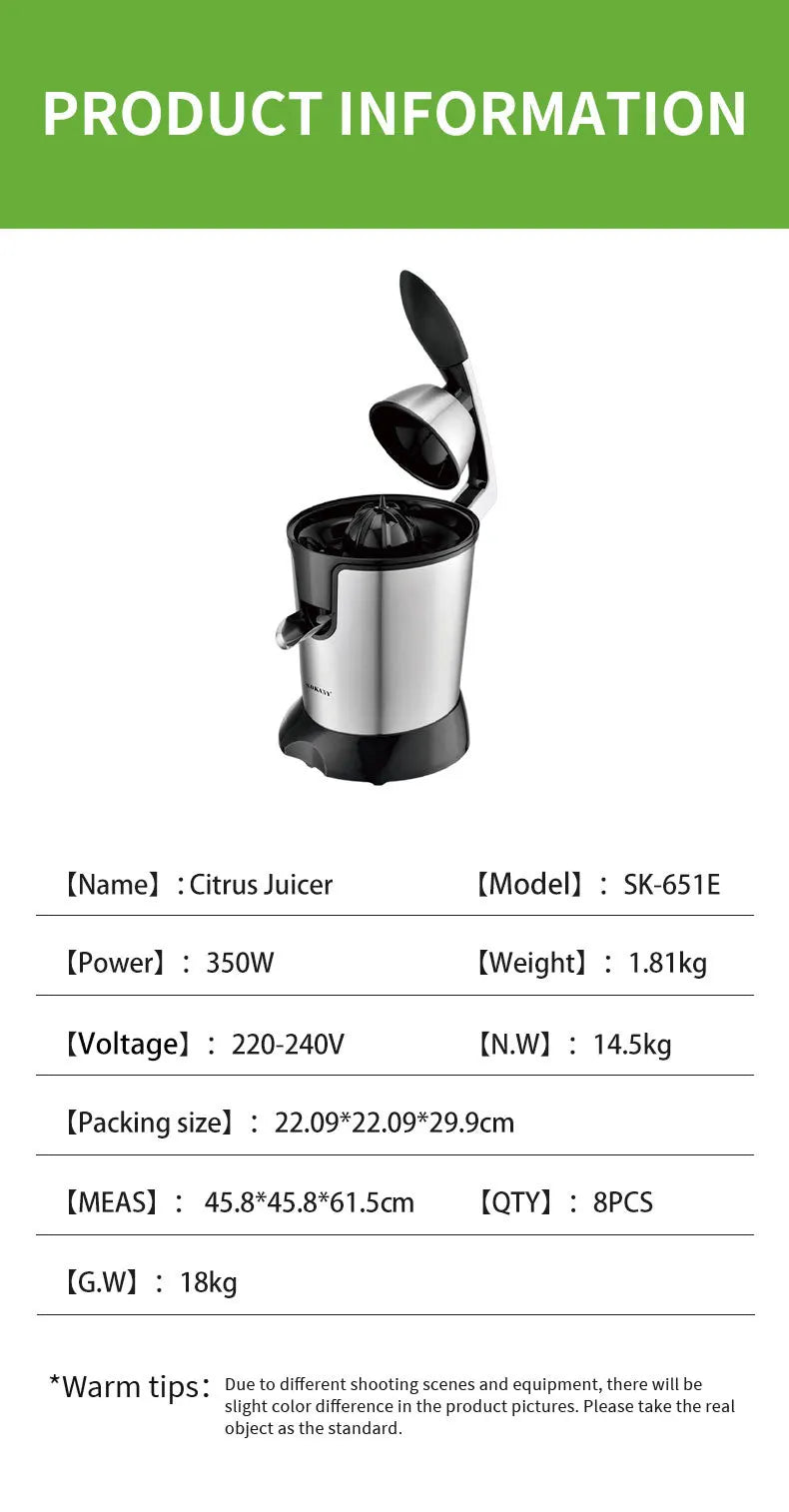 CitrusPress Pro – Electric Stainless Steel Juicer