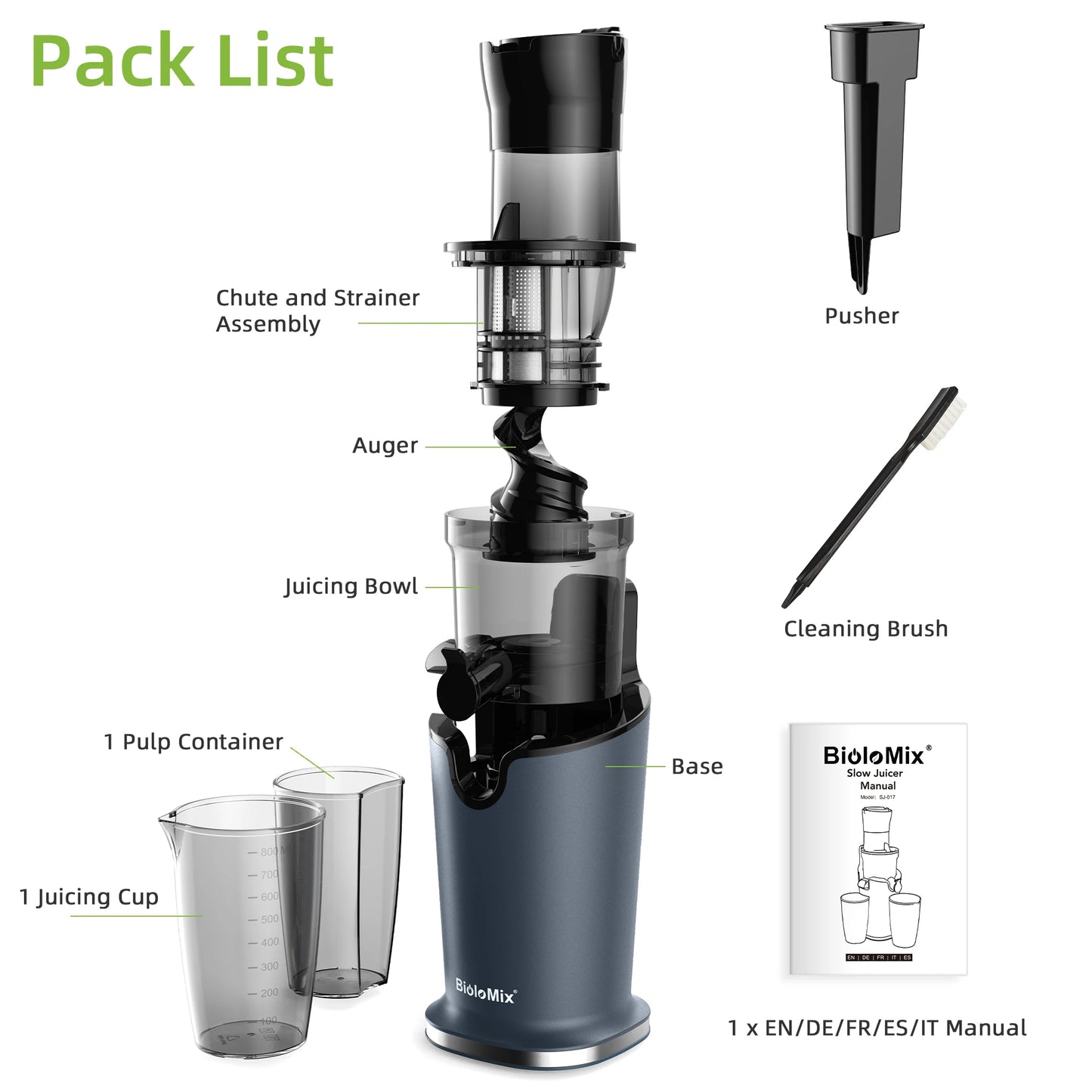 BioMix Cold Press Juicer 200W