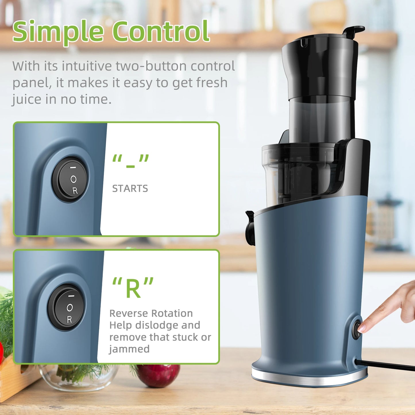 BioMix Cold Press Juicer 200W